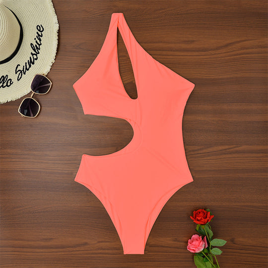 Damen Einteiliger Badeanzug mit modernem Cut-Out und stylischem Design EB