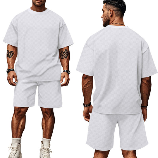 Herren lässiges Kurzarm-Set mit bequemer Passform und stylischem Design EB