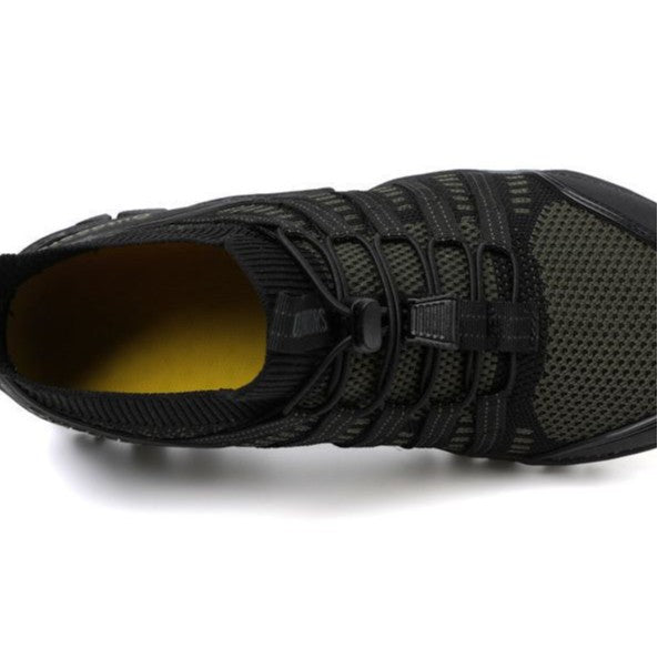 Damen Outdoor-Sport-Sneaker mit elastischem Schnürsystem und rutschfester Sohle EB