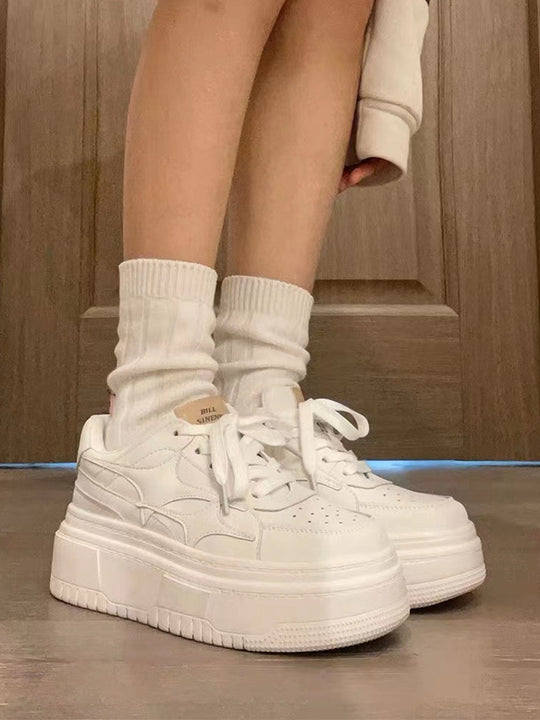 Damen Komfortable Plateausneaker mit atmungsaktiver Obermaterialstruktur und maximaler Dämpfung EB