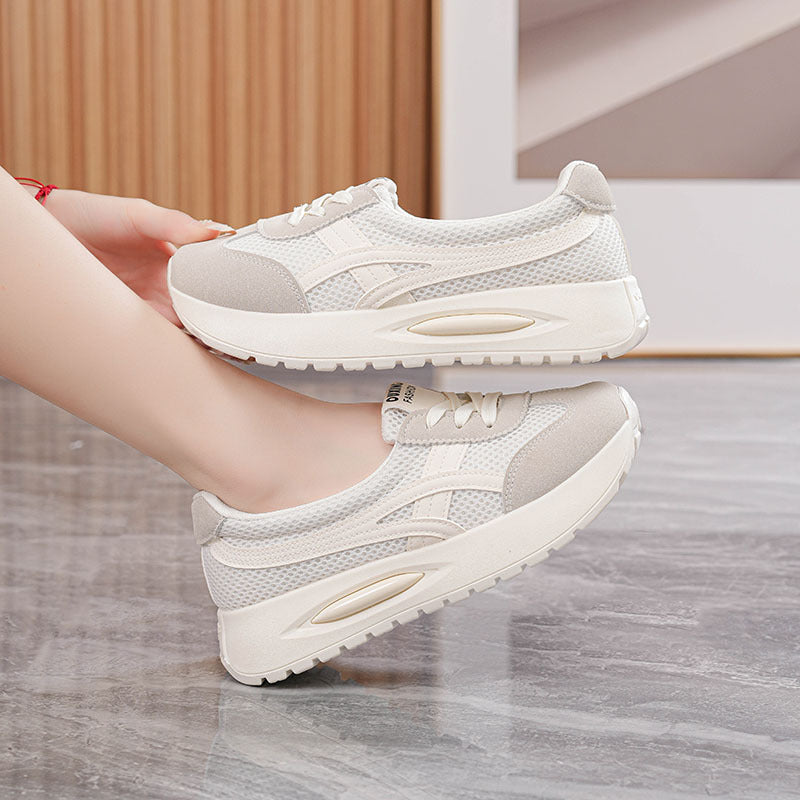 Damen Bequeme Sport-Sneaker mit atmungsaktivem Obermaterial und dämpfender Laufsohle EB