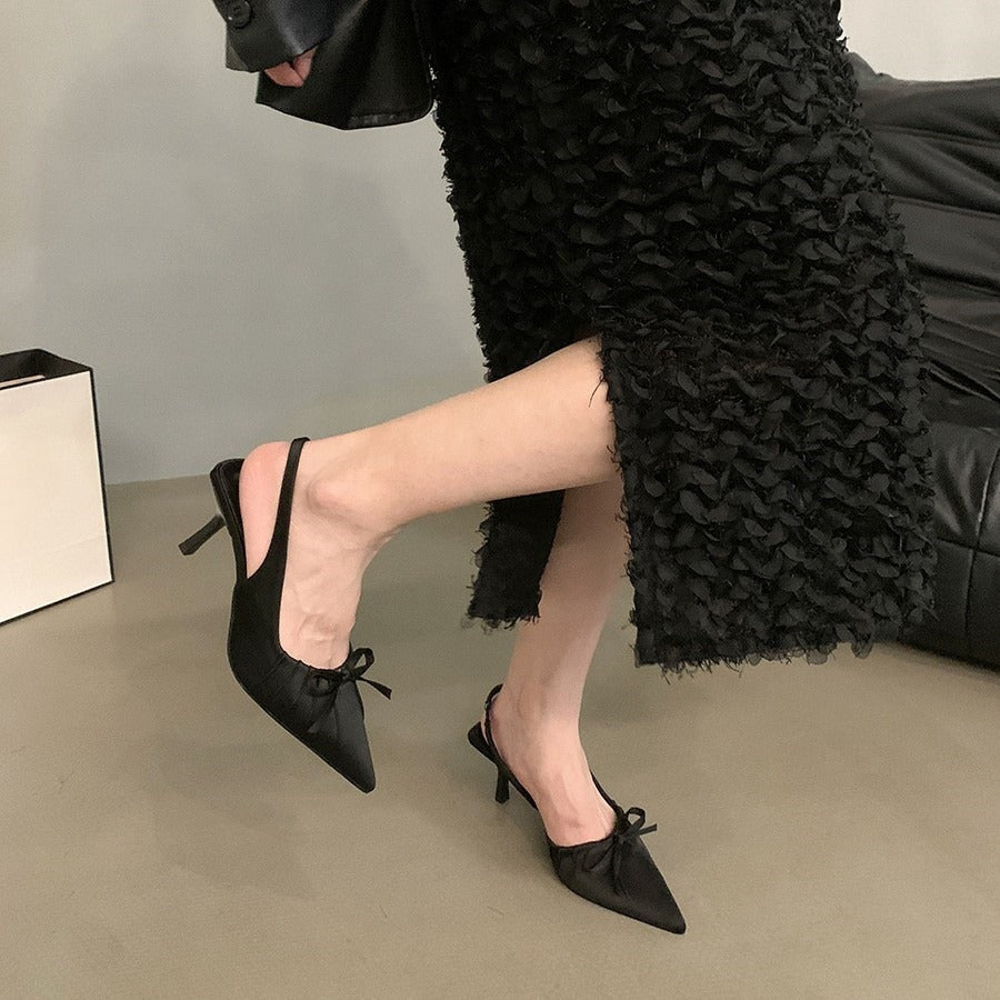 Damen Slingpumps mit eleganter Raffung EB