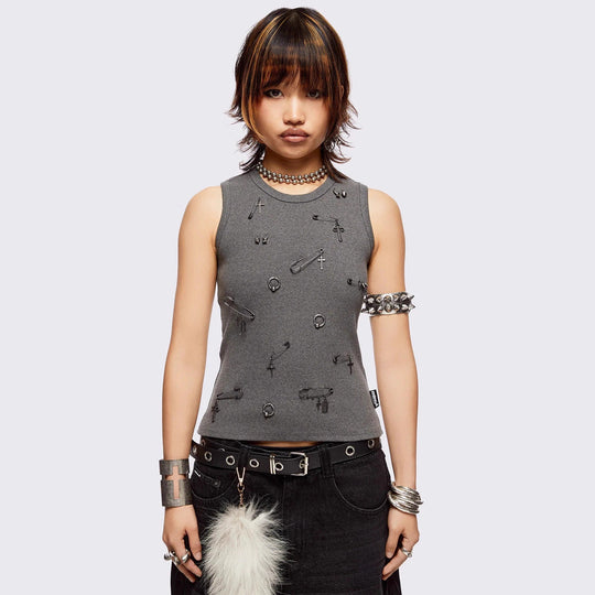 Damen figurbetontes T-Shirt mit hochwertigem Detail EB