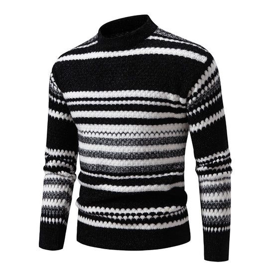 Herren Strickpullover mit strukturiertem Muster EB