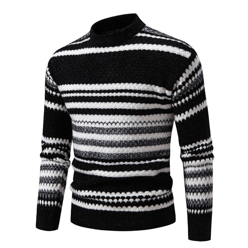 Herren Strickpullover mit strukturiertem Muster EB