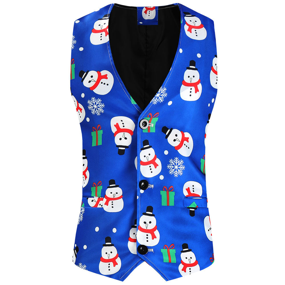 Damen festliches Anzug-Set mit luxuriösem Weihnachtsmuster EB