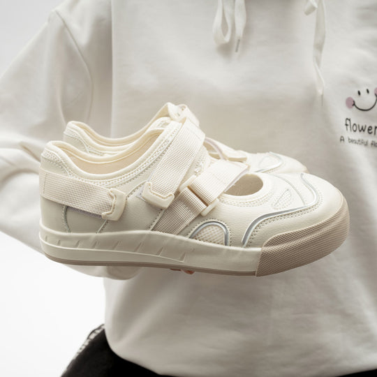 Damen Sneakers mit praktischem Klettverschluss und atmungsaktiver Oberflächenstruktur EB