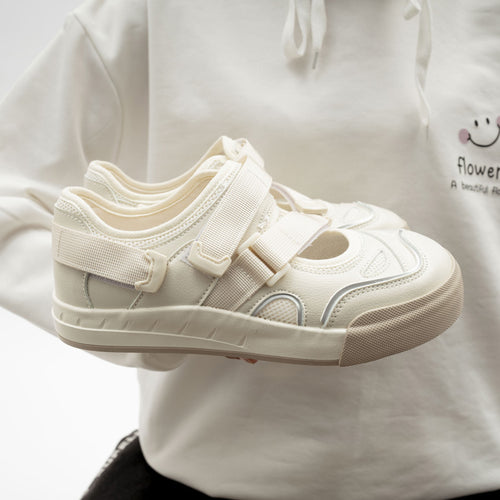 Damen Sneakers mit praktischem Klettverschluss und atmungsaktiver Oberflächenstruktur EB