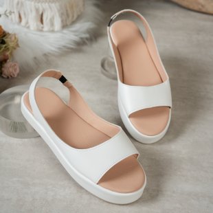 Damen Plateausandalen mit verstellbarem Riemen EB