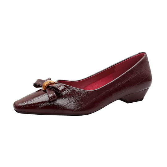 Damen Ballerinas mit eleganter Schleifenapplikation EB