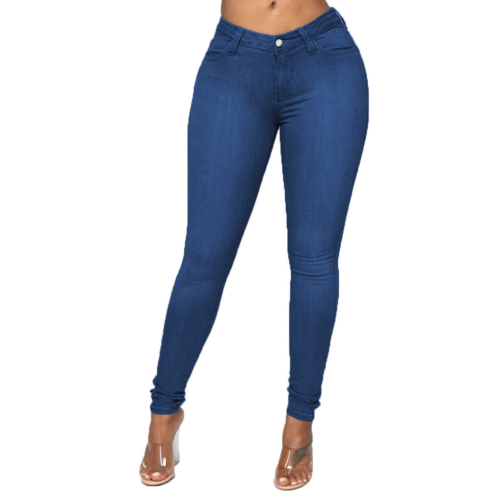 Damen High-Waist Skinny Jeans mit perfektem Sitz EB