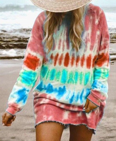 Damen Oversized Tunika-Wollkleid EB