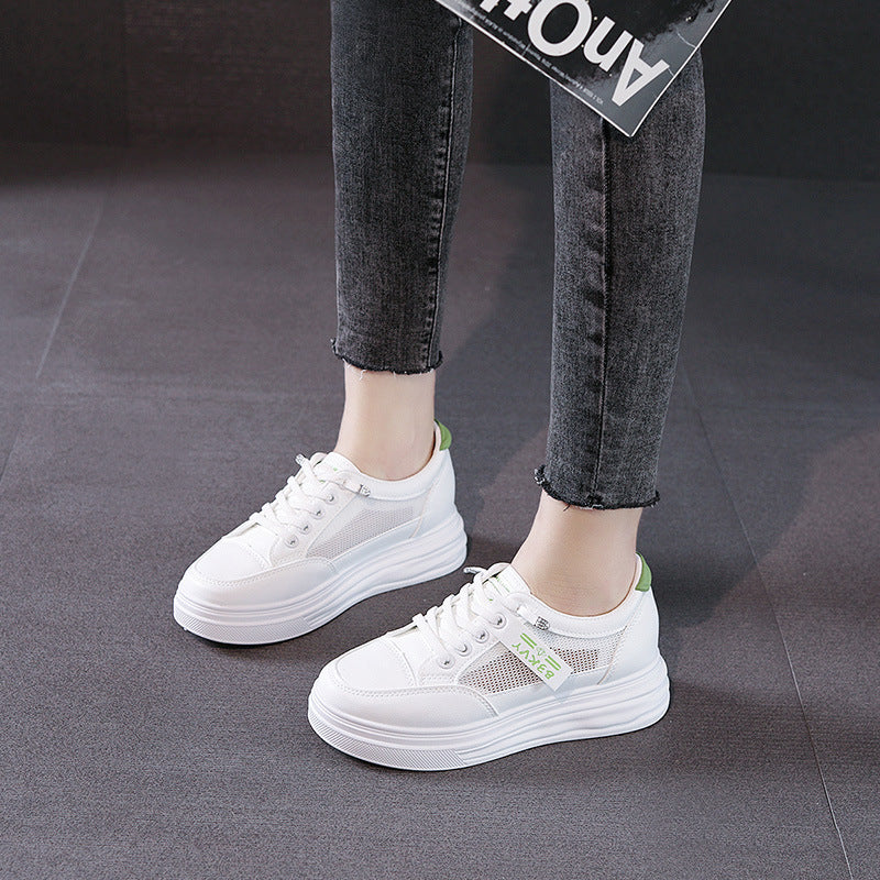Damen sportliche Sneaker aus atmungsaktivem Material mit bequemer Dämpfung EB