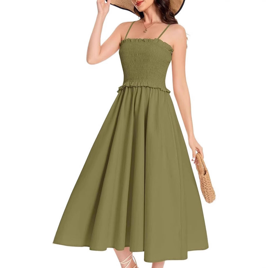 Damen Maxikleid mit schmeichelhaftem Taillendesign EB