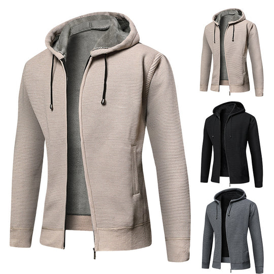 Herren gefütterte Kapuzenjacke mit hohem Komfort und cleverem Design EB