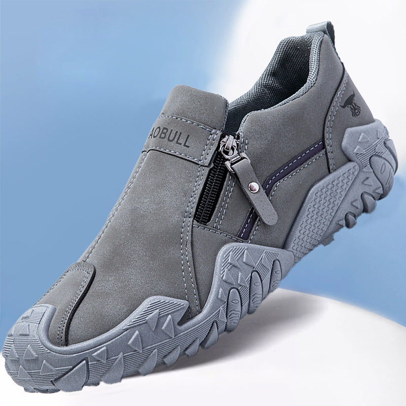 Damen Slip-On Freizeitschuhe mit rutschfester Sohle und praktischem Reißverschluss EB