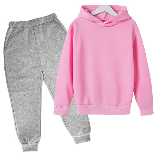 Unisex nan komfortables Hoodie und Jogger Set aus French Terry mit elastischem Bund und Rippbündchen EB