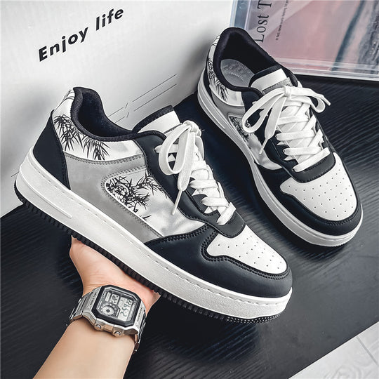 Damen Freizeitsneaker mit einzigartigem Grafikunterschrift und rutschfester Sohle EB