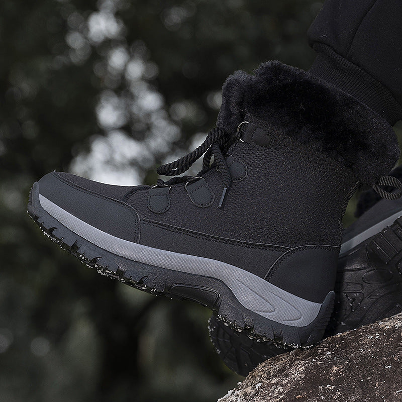 Damen Fleecegefütterte Winter-Boots mit rutschfester Sohle und hohem Knöchelschutz EB