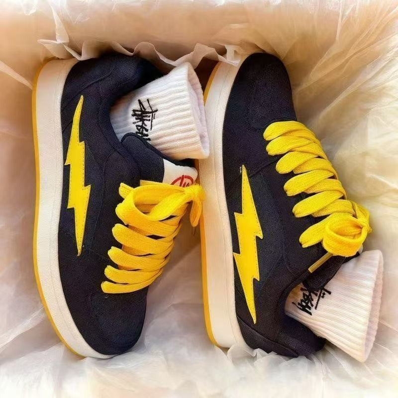 Damen Sportliche Sneakers mit innovationsstarkem Schnüroptik und rutschsicherer Sohle EB