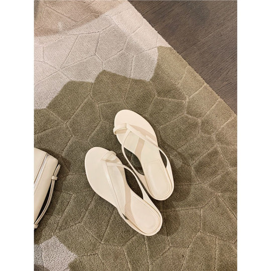 Damen Zehentrenner-Sandalen mit eleganten Riemen und komfortabler Sohle EB