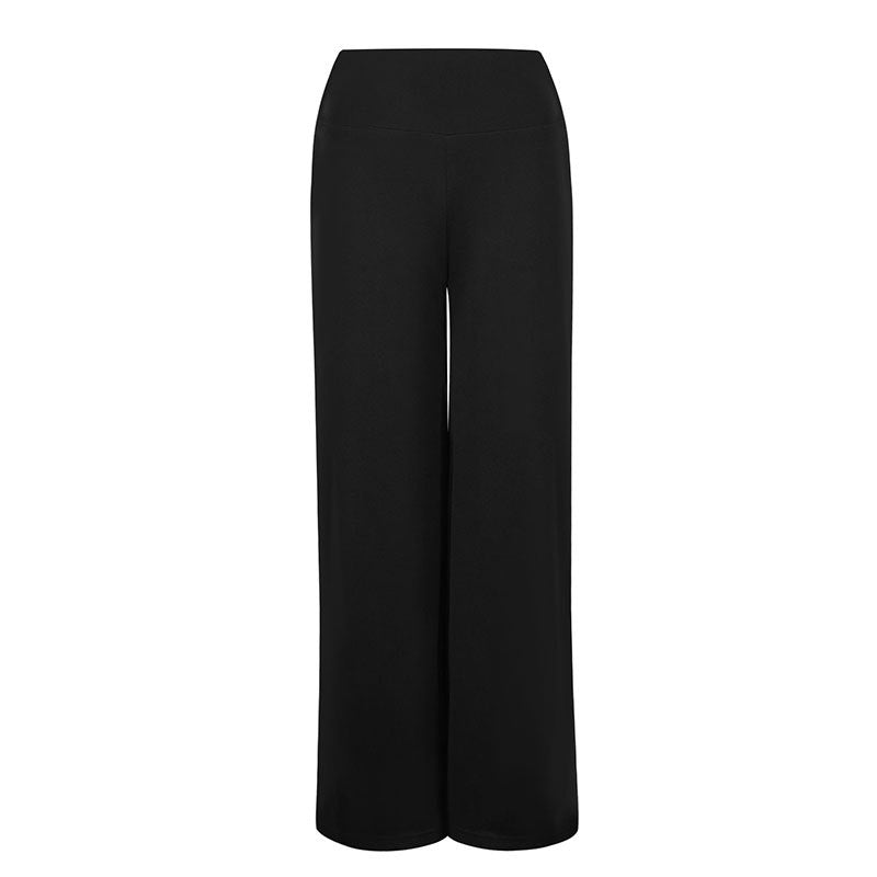 Damen Weite Loungehose aus hochwertigem Material mit elastischem Bund EB