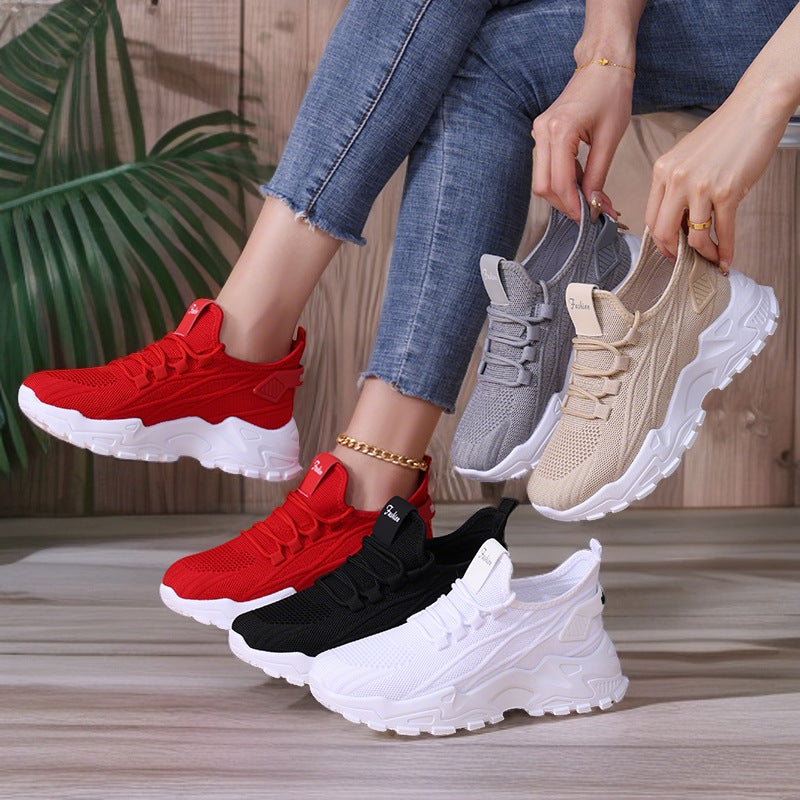 Damen Sportliche Mesh-Laufschuhe mit flexibler Sohle EB