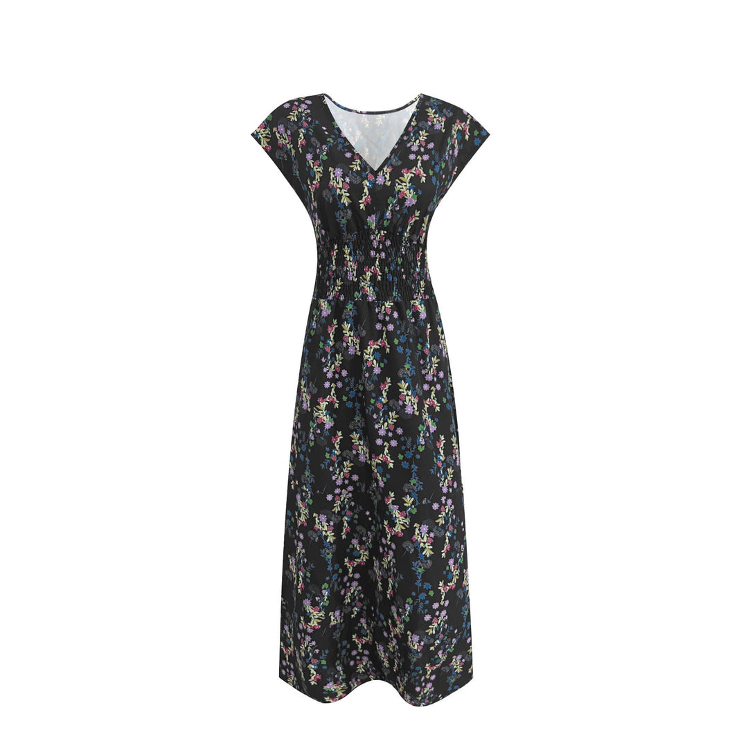 Damen Maxi-Kleid mit floralem Paisley-Muster und schmeichelndem Schnitt EB