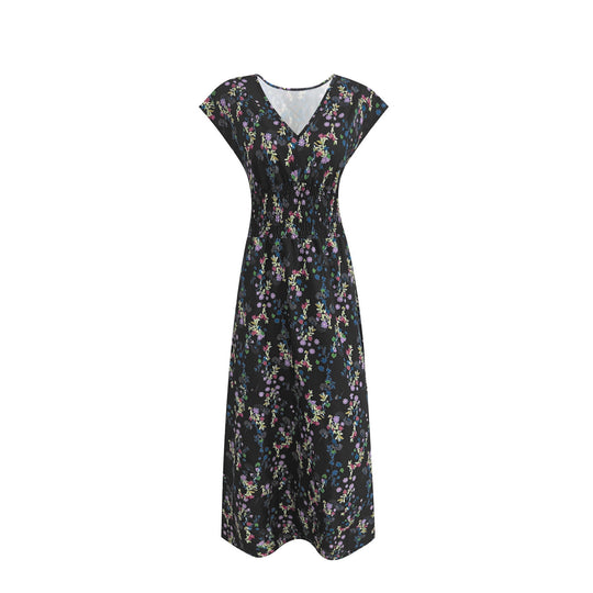Damen Maxi-Kleid mit floralem Paisley-Muster und schmeichelndem Schnitt EB
