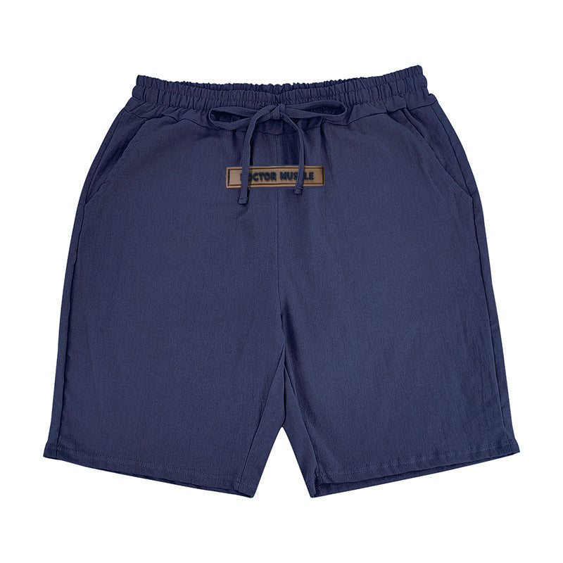 Herren lässige Strandshorts mit elastischem Bund und verstellbarem Kordelzug EB