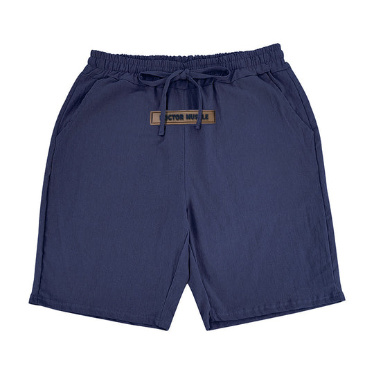 Herren lässige Strandshorts mit elastischem Bund und verstellbarem Kordelzug EB