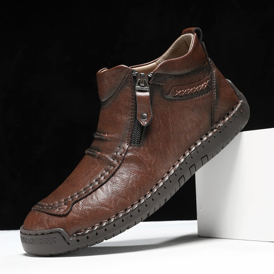 Herren modische Stiefel mit praktischem Reißverschluss EB