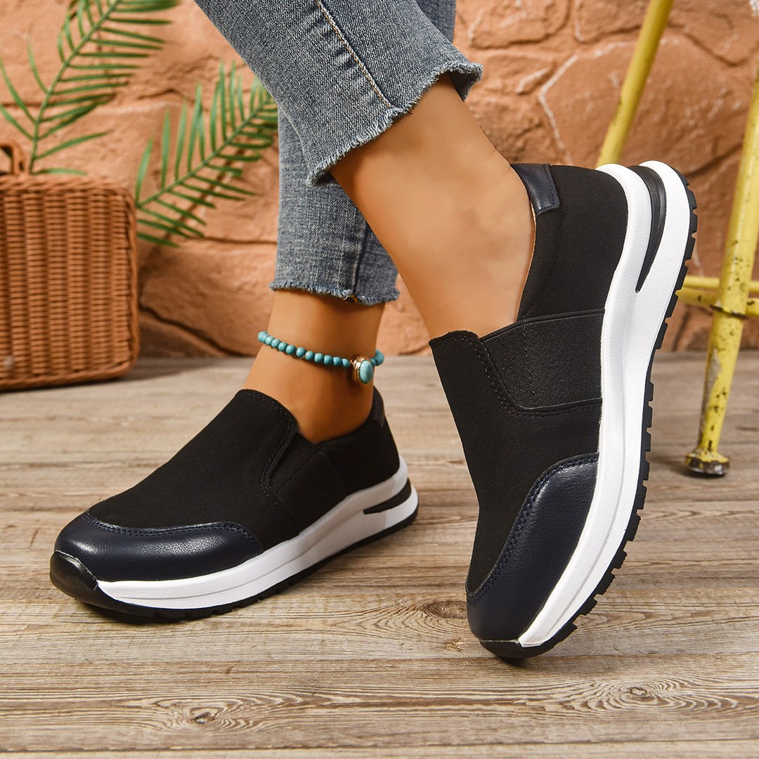 Damen Slip-On Sneakers mit vielseitigem Komfort und atmungsaktiver Struktur EB