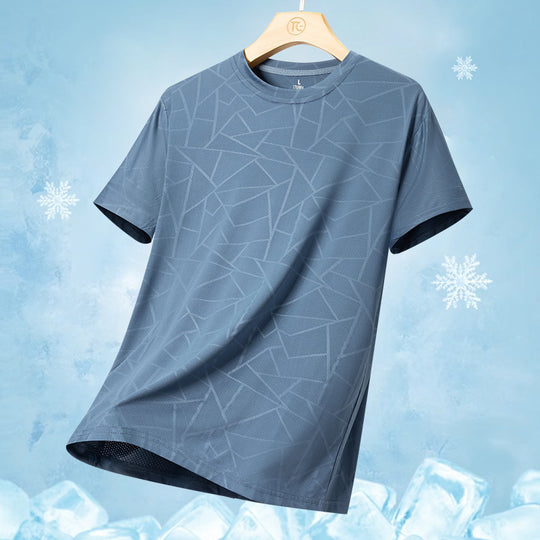 Herren nan atmungsaktives Funktionsshirt mit Jacquard-Struktur und schnelltrocknender Performance EB