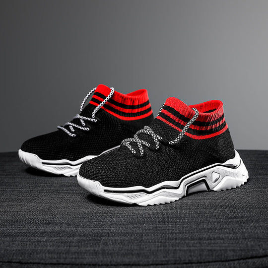Damen Strick-Sneaker mit elastischem Kragen und atmungsaktiver Obermaterialstruktur EB