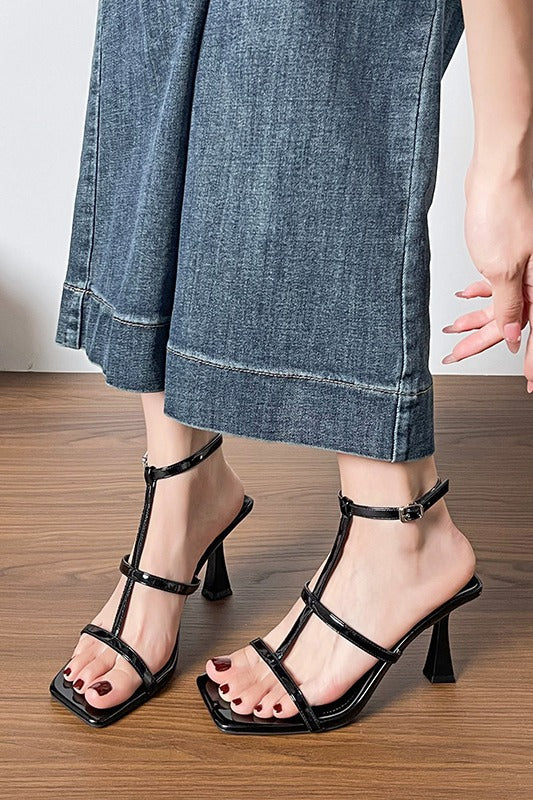 Damen Elegant geschnittene Slingback-High Heels mit geschmackvollem Absatz EB