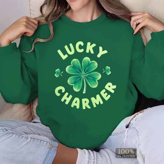 Damen Sweatshirt mit motivierendem Print und lässigem Schnitt EB