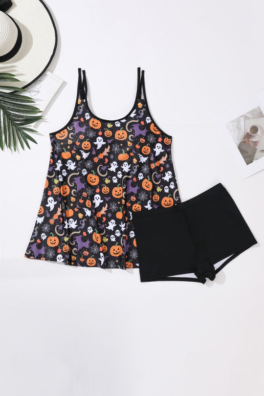 Damen Halloween-Motiv Badeset EB