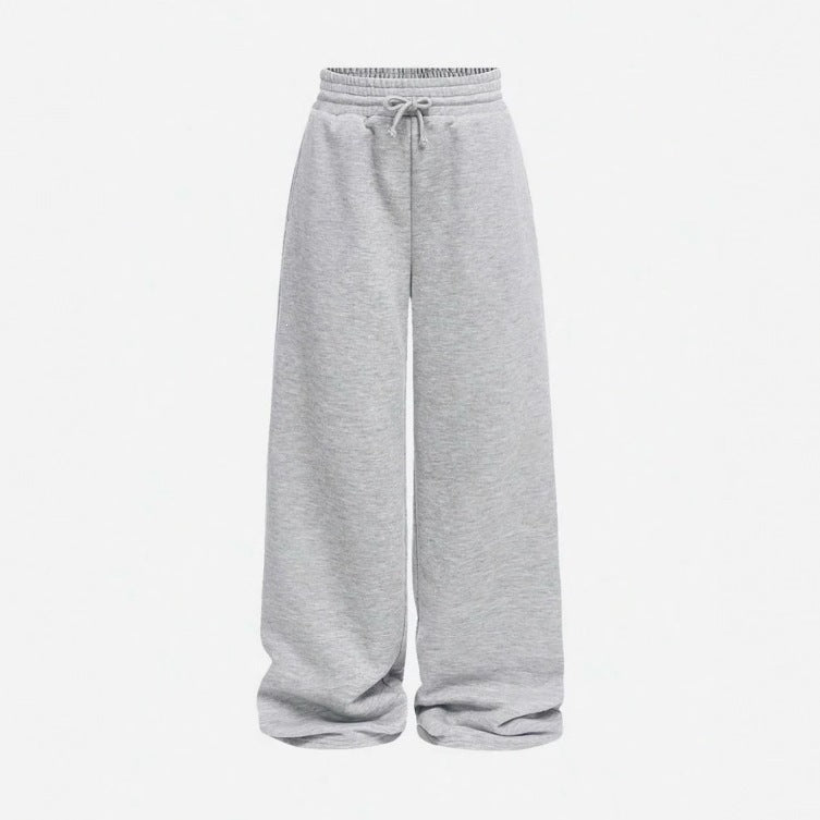 Unisex nan locker fallende Loungehose mit elastischem Kordelbund, Eingrifftaschen und geradem Bein EB