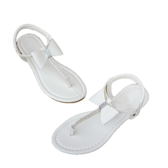 Damen Elegante Perlensandalen mit Spitzenverzierung EB
