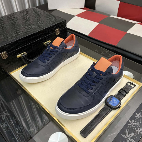 Herren lässige Leder Sneakers mit modischen Akzenten von EB