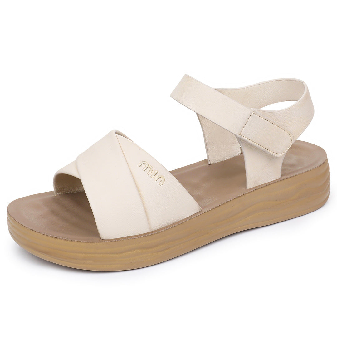 Damen Komfortable und elegante Sandalen mit verstellbarem Riemen EB