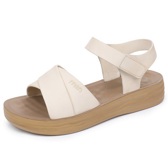 Damen Komfortable und elegante Sandalen mit verstellbarem Riemen EB