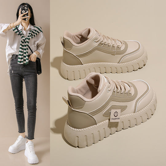 Damen Modische High-Top Sneakers mit rutschfester Sohle und atmungsaktivem Obermaterial EB