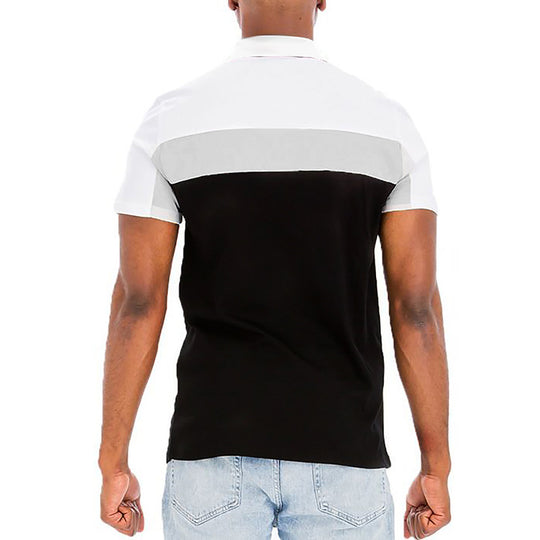 Herren Polo-Shirt mit modernen Farbblockelementen EB