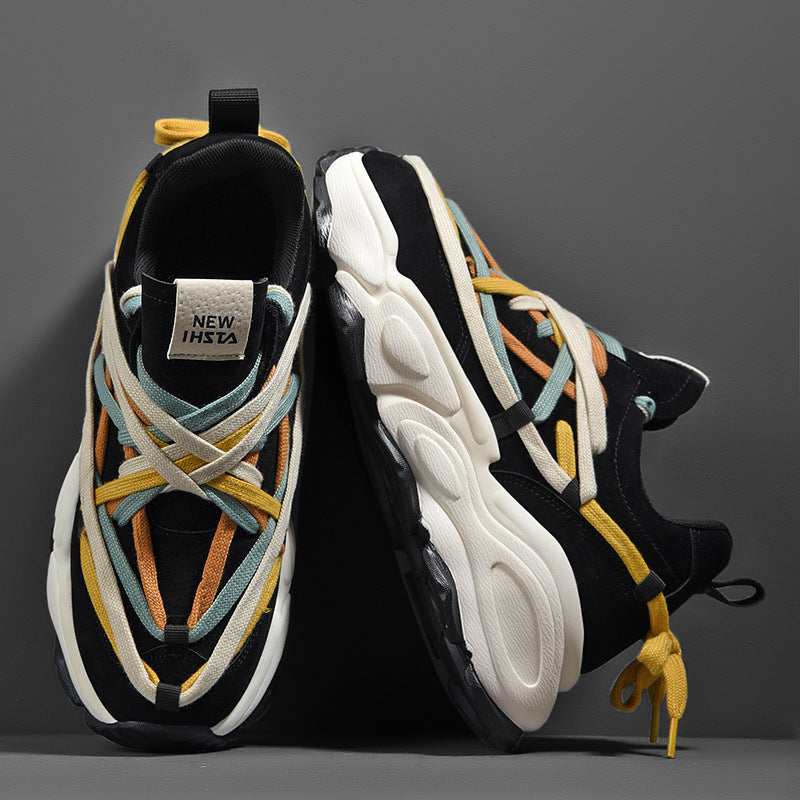 Damen Sportliche Chunky Sneakers mit innovativer Schnürtechnologie EB