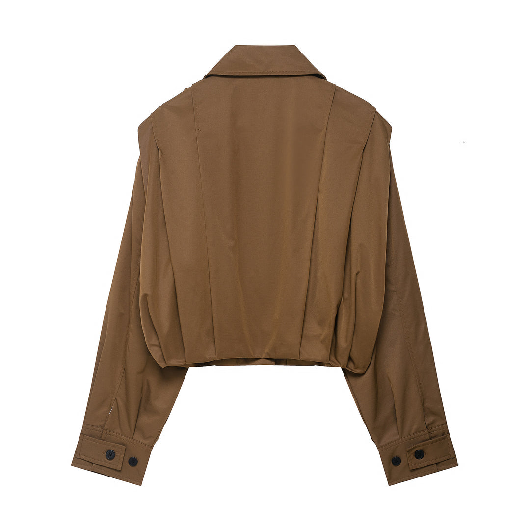 Damen lässige cropped Jacke EB