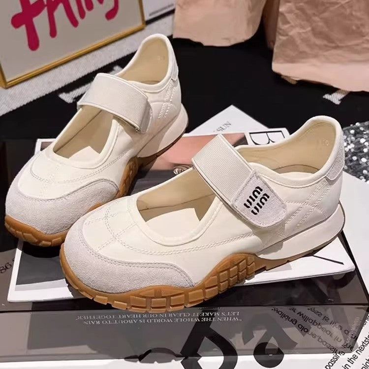 Damen Sportliche Sneaker mit praktischem Klettverschluss und bequemer Sohle EB