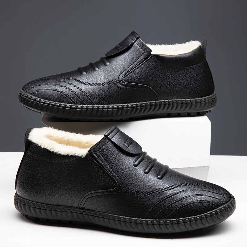 Damen Warmfutter Slip-On Schuhe mit rutschfester Sohle EB