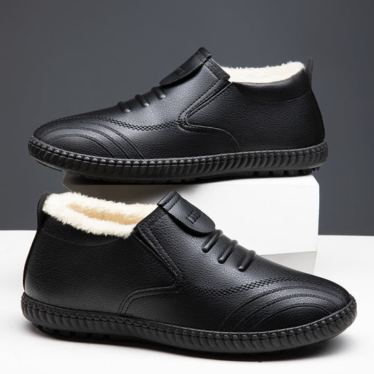 Damen Warmfutter Slip-On Schuhe mit rutschfester Sohle EB
